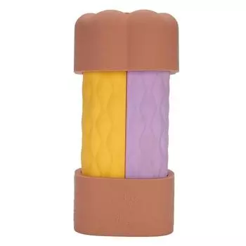 4 in 1 Portable Travel Bottles Set Leak Proof Wide Mouth Cute Silicone Travel Container for Outdoor коричневый