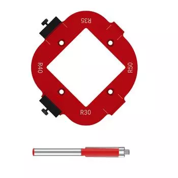 4 in 1 Woodworking Router Arcs Angle Positioning Template Corner Radius Routers Radius Jig Woodworking Positioning Tool L