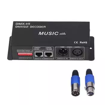 4-канальный DMX 512 декодер регулируемый RGB диммируемый светодиодный декодер контроллер для баров отелей Sober