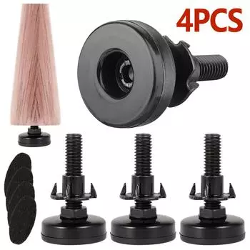 4 Pack Furniture Legs Heavy Duty Furniture Leveling Feet Adjustable Furniture Leg for Tables Chairs Sofa Raiser Dropshipping Hot чёрный