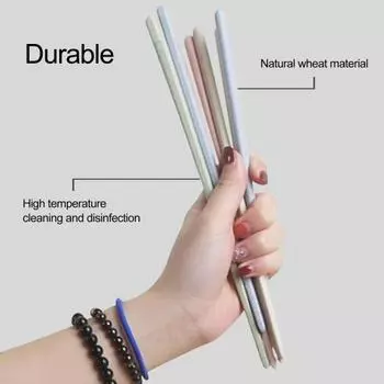 4 Pair/Set Practical Anti-oxidation Smell-less Noodles Chopsticks Anti-slip Food for Picnic