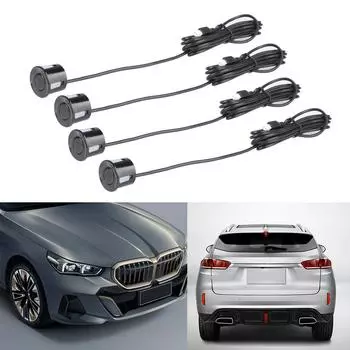 4 Parking Sensors Reverse Backup Assist Smart Buzzer чёрный