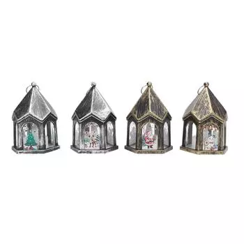 4 Pcs LED Xmas Candle Lantern Battery Powered Flameless Decorative Candle Lantern for Holiday Decor