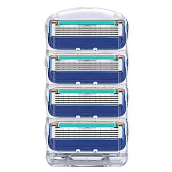 4 Pcs/lot Profesional 5 Capas Beard Razor for Men Sharp Blades 4 pcs