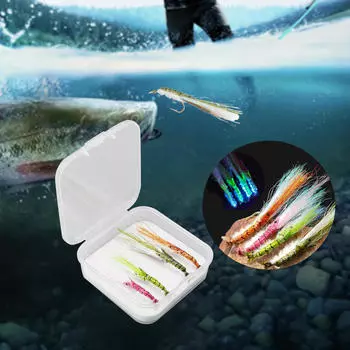 4 Pieces Fly Fishing Lures Baits Accessories Artificial Tackle Gifts for Lake