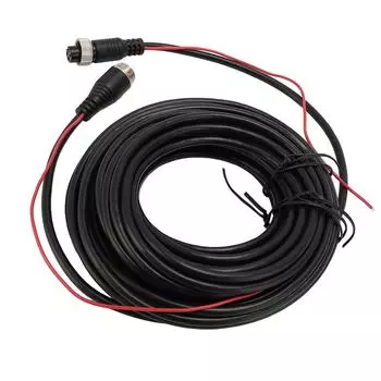 4 Pin Backup Camera Extension Cable With Trigger Wire Dash Cam Rearview Camera Extension Cord for 20m / 65.6ft