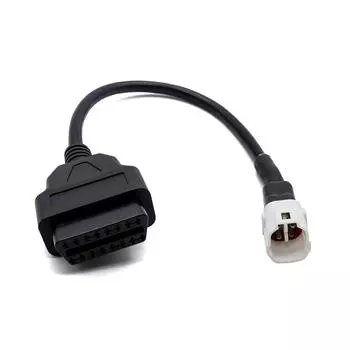 4 Pin to OBD2 OBDII Cable Harness Diagnostic Adapter Connector For Yamaha R1 R6