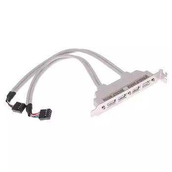 4 порта USB 2.0 на 9-контактный разъем материнской платы удлинительный кабель для панели ПК