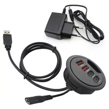 4 Ports SB 3.0 Hub High Speed SB 3.0 Type-C for Hub Multi Splitter Expansion Hub SB Expander for PC Laptop EU