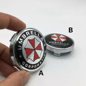 4 шт./60 мм автомобильный Стайлинг эмблема корпорации UMBRELLA CORPORATION автомобиля ступица колеса центральная крышка значок наклейка автоаксессуары 56mm A