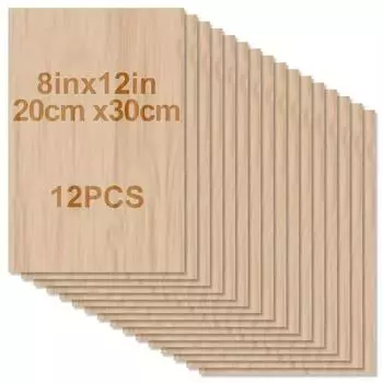 4 шт/8 шт/12 шт деревянные листы для поделок - 12x8 дюймов/20*30 см - листы фанеры толщиной 2 мм с гладкими поверхностями квадратные деревянные доски для L