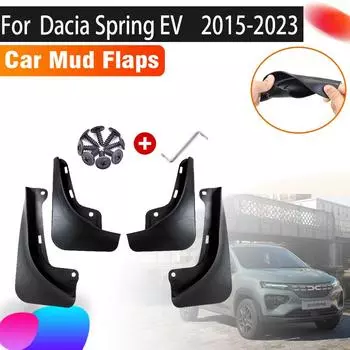 4 шт. автомобильные брызговики для Dacia Spring EV Electric 2022, аксессуары 2023, авто брызговики, передние и задние крылья автомобиля for Dacia Spring EV