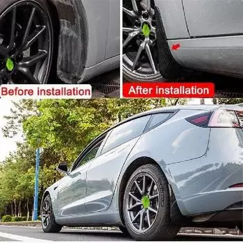 4 шт. автомобильные брызговики для Tesla Model Y 2023, аксессуары, брызговики, брызговики, крыло переднего и заднего колеса, брызговик из углеродного волокна Y Matt Black