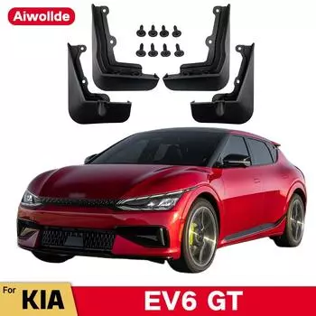 4 шт. Брызговики для KIA EV6 GT 2022 Брызговики Брызговики передние и задние колеса Fender Auto Styline Car KIA EV6 GT