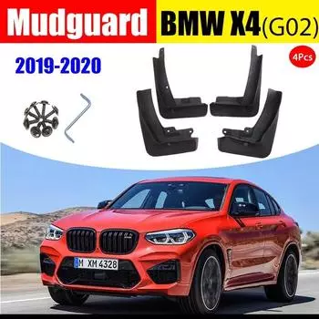 4 шт. для BMW X4M G02, брызговики, брызговики, брызговики, брызговики, автомобильные аксессуары, авто стиль, передний Rrar X4M