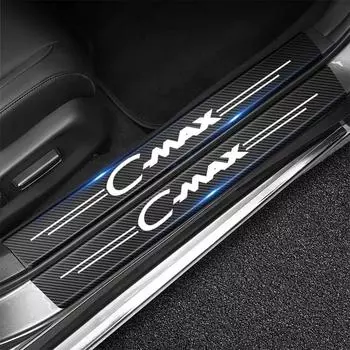 4 шт. для Ford CMAX C MAX C-Max 2012 2013 2015 2016 2017 2018 2022 порог двери автомобиля наклейка защитная наклейка 4pcs