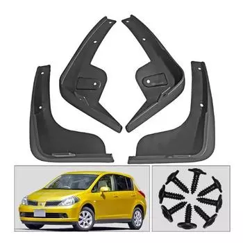 4 шт. для Nissan Tiida Versa Latio C11 2007 2008 2009 2010 2011, брызговики, брызговики на крыло, брызговики