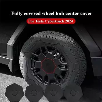 4 шт. для Tesla Cybertruck 2024, колпачки ступицы колеса, крышка ABS, комплект для модификации декоративных колпаков, антикоррозийные автомобильные аксессуары