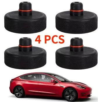 4 шт. для Tesla Model X/S/3 черные резиновые подъёмные опоры для домкратов, адаптеры, премиальный стиль, улучшенная защита, лёгкий подъём Amagi
