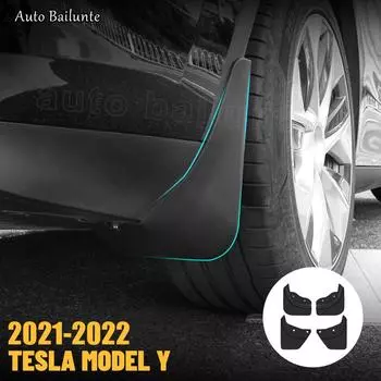 4 шт., для Tesla Model Y, брызговики modelY 2023, аксессуары, брызговики, брызговики, матовые model y