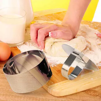 4 шт. кольца для торта модель выпечки DIY кондитерский инструмент легко чистить десерт из нержавеющей стали
