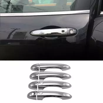 4 шт./компл. ABS автомобильная наружная дверная ручка крышка рамка отделка наклейка для Jeep Cherokee KL 2014 2015 2016 2017 2018 аксессуары для украшения серебряный