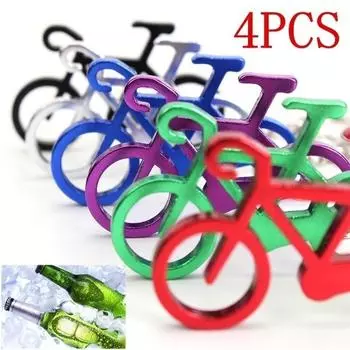 4 шт./компл. брелок для ключей EDC Multi Bike, брелок для бутылок, вина, пива, открывалка, многоцветная открывалка для пива, кухонные принадлежности 1pc