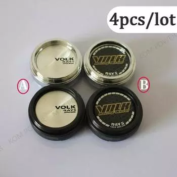4 шт./лот гоночная эмблема VOLK 60 мм 65 мм, колпаки для центральной ступицы колеса автомобиля, аксессуары для значков для модификации, крышка ступицы колеса автомобиля