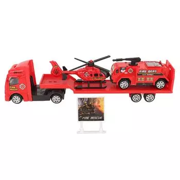 4 шт. Набор 1: 64 сплава инженерный автомобиль игровой набор транспортное средство имитация строительный прицеп тип D
