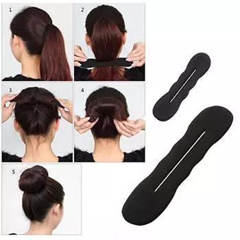 4 шт./набор волшебная губка-зажим для пучка бигуди плетение плетение прическа инструмент для создания завитков аксессуары для волос стайлинг твистер One Size чёрный