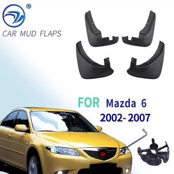 4 шт. оригинальные брызговики для Mazda 6 Sedan 2002-2007, брызговики, брызговики, брызговики Fender 2003, 2004, 2005, 2006, 2007
