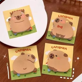 4 шт./пакет портативный Capybara Memo Pad прочный мультяшный блокнот офисные школьные принадлежности style 2