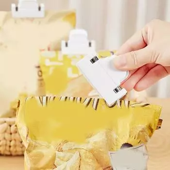 4 шт. уплотнительный зажим герметичный кухонный уплотнительный зажим для закусок влагостойкие герметики для пищевых пакетов для домашней кухни белый