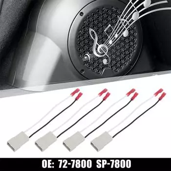 4 шт. Жгут проводов динамика с разъемом 72-7800 Sp-7800 для Honda / Acura Mdx/Isuzu