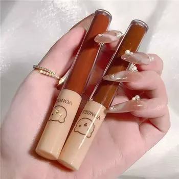 4 Sticks Strawberry Bear Lip Glaze Set Matte Velvet Lipstick Waterproof Moisturizing Lip Gloss Long Lasting Lip Makeup