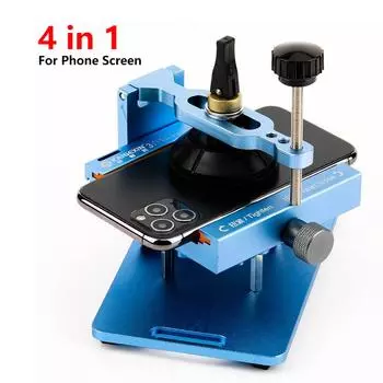 4 в 1 набор для ремонта сотового телефона, вращающийся на 360° зажим, разделитель экрана, фиксированный инструмент для снятия экрана, съемник задней стеклянной крышки для iPhone