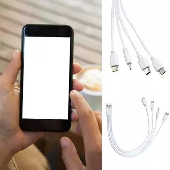4 в 1 USB-кабель для зарядки Многофункциональный USB-кабель для зарядки Универсальный шнур для телефонов Планшетов Игровых консолей Наушников