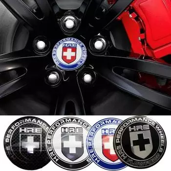 4 x 56 мм HRE HRE Performance Wheels Car Center Wheel Cap Badge Stickers Metal Emblem Decals синий