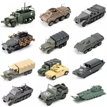 4D 1/72 военная техника, сборка головоломки, модель грузовика, танка, Hummer, военная машина, боевая пехотная колесница, бронированный автомобиль, пластик 72 jeep yellow