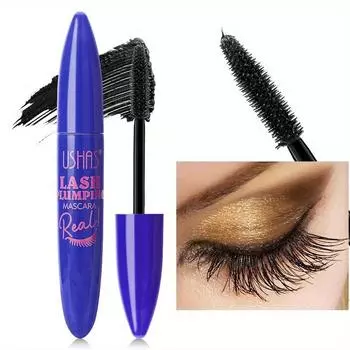 4D Fiber Lashes Тушь для ресниц Силиконовая кисточка Водонепроницаемая быстросохнущая прочная косметика для наращивания ресниц 1