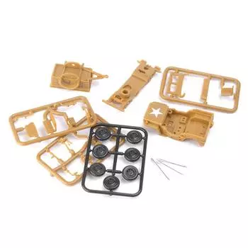 4D сборка 1/72 US Willys Mb универсальный автомобиль грузовик военный автомобиль мужская игрушка сборка своими руками внедорожная модель автомобиля