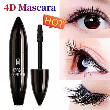 4D водостойкая тушь для ресниц черная 1 pcs чёрный
