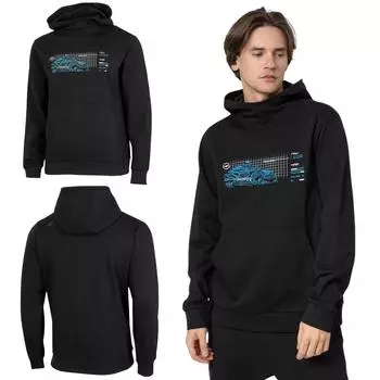 4F H4Z22 BLM023 Deep Black Men s Kangaroo Hoodie Xxl