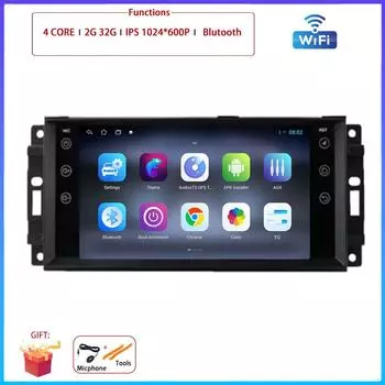 4G Для Jeep Cherokee Compass Commander Wrangler 300C Dodge Автомобиль Carplay Auto Android Радио Навигация GPS Мультимедиа Видеоплеер