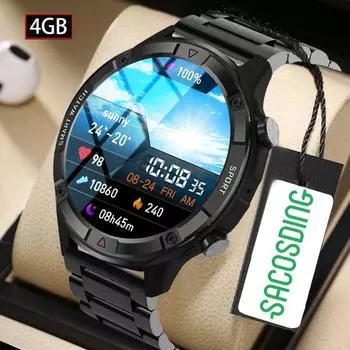 4g память умные часы для мужчин Amoled 454*454 Hd Bluetooth вызов умные часы для мужчин для Huawei Xiaomi Android Tws наушники 4GB Memory