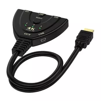 4K 2K 3D разветвитель концентратор кабель HDMI-совместимый коммутатор 1080P KVM для Xbox DVD HDTV