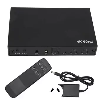 4K 60 Гц HD Мультимедийный Интерфейс Коммутатор Разветвитель 4K 3D 1080P HDCP2.2 HDR 10 2x2 HD Мультимедиа AU PLUG