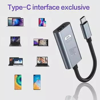 4K@60Hz/30HZ Type C - HDMI-совместимый кабель USB C - HD-MI Видеокабель USB 3.1 HDMI-адаптер для ноутбука MacBook