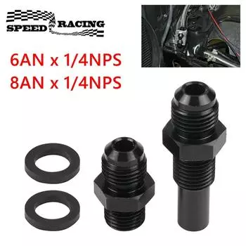 4L80E 6AN x 1/4NPS 8AN наружная резьба с раструбом на 1/4 NPS адаптер для охладителя трансмиссии фитинги передний и задний порт для GM 1997-2007