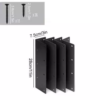 4PC Elevated Garden Bed Frame Support Metal Support 28x7.5cm/11x3 IN